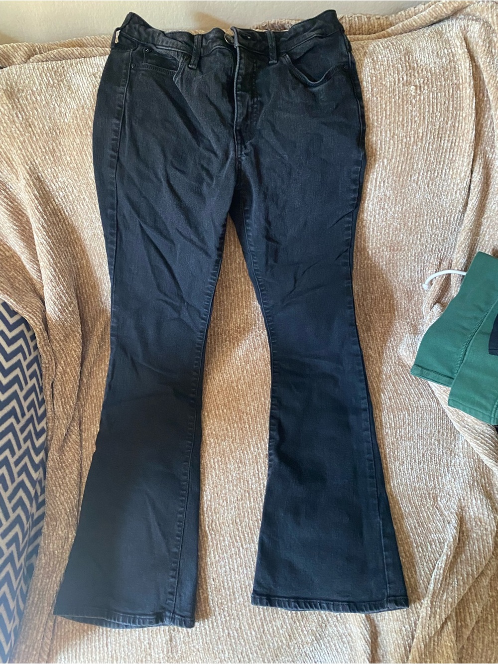 Seven7 Black Flare Jeans for Women